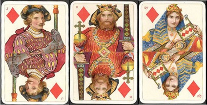 A hölgy egy kártyacsomag, ez az asszony, akinek - vagy a King of Diamonds