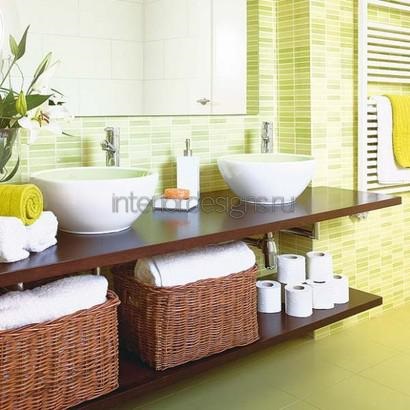 Fürdőszoba dekoráció - modern ötleteket tárolási törölközők
