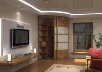 Designul cabinetului în sală, idei și sfaturi moderne, colț, oglindă, coupe, reparații apartament