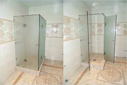 Cabină de duș cu propriile mâini fotografie, schemă, video