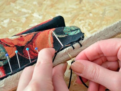 Espadrilles faliszőnyeg (gobelin espadrilles. Master Class) espadrilles gobelin