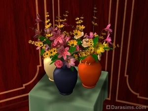 Virágkötészet és virágok a Sims 2