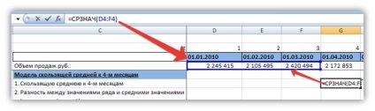 Formula Excel SUMIF és COUNTIF kiszámításakor szezonalitás