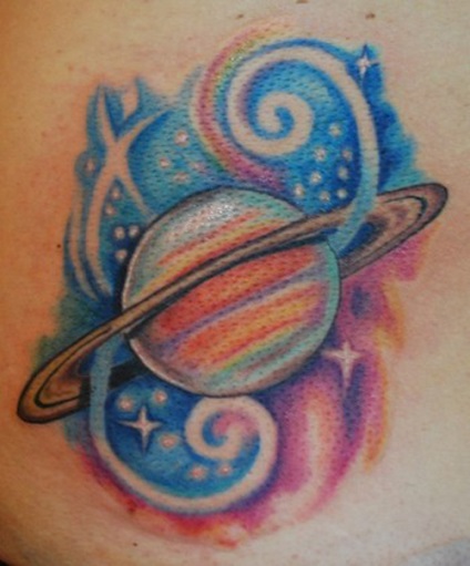 Fotók és jelentősége tetoválás Saturn