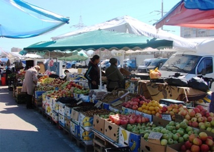 A főbb piacok Odessza Rest Odesszában