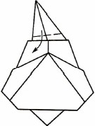 Gnom de origami - schemă de asamblare a origami în pași