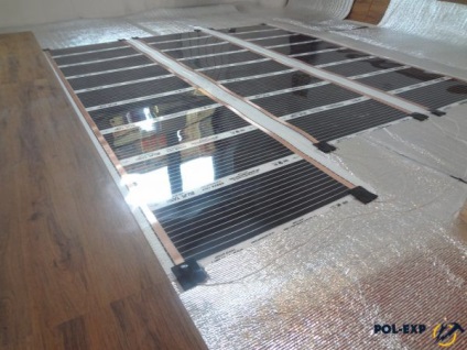 Podea caldă sub podeaua laminată - tipuri, caracteristici, instrucțiuni de instalare