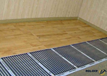 Podea caldă sub podeaua laminată - tipuri, caracteristici, instrucțiuni de instalare