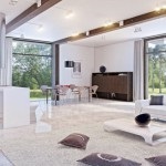 Interior în stilul de minimalism în camera de zi, dormitor, bucătărie și alte camere