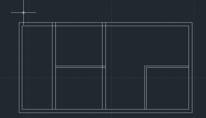 Folosind multiline în autocad, casp-log