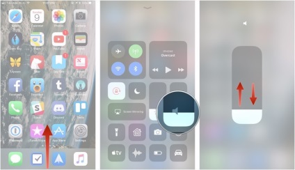 Modificarea luminozității și volumului în iOS 11