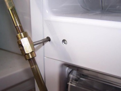 Как да надхвърлят вратата на хладилника с дисплей на снимки и промяна инструкция - лесно нещо