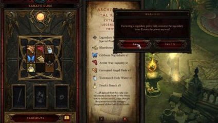 Cum de a obține un cub de canai în diablo 3 rețete secrete, cum să utilizați