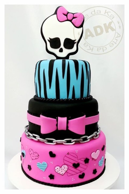Hogyan készítsünk egy tortát a stílus Monster High