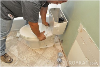 Hogyan kell telepíteni a WC a WC saját kezűleg Javítás