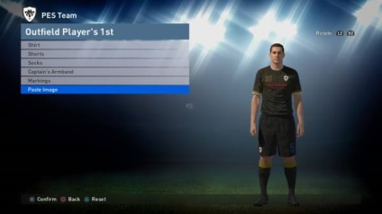 Cum să inserați o formă și o emblemă în pes 2016 pe platforma ps4