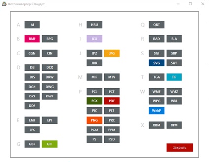 Konverzió WebP GIF alkalmazásával fotokonvertera