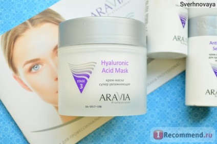 Crema de față aravia cu efect de hidratare super mască de acid hialuronic - 