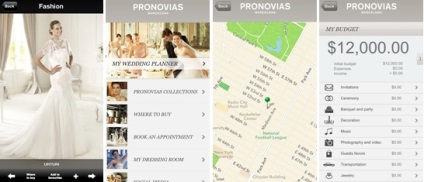 Mobilalkalmazást, hogy segítsen megszervezni egy esküvőt