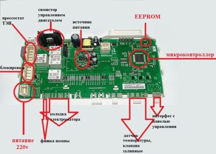 Megjelenik a mosógép modul - hogyan kell ellenőrizni és javítani