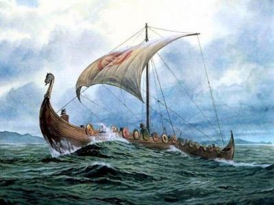 Vikingul navighează în Viking