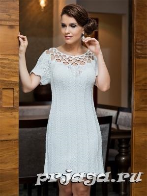 Rochie elegantă, tricotat și croșetat