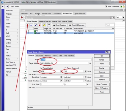 Configurarea mikrotik