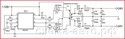 Un convertor mic de mașină pentru tda7293, schema auto - meșteșuguri pentru mașini cu mâinile lor