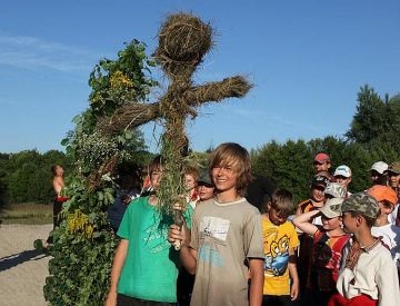 Ünnepe Ivan Kupala a gyermektábor