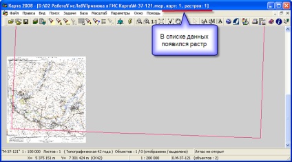 A topográfiai raszterek térképezése a térképre 2008