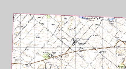 Maparea rasterurilor topografice de hartă pe harta anului 2008