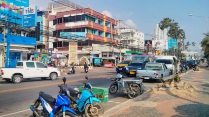 Zona și plaja din Jomtien din Pattaya - imagine de ansamblu