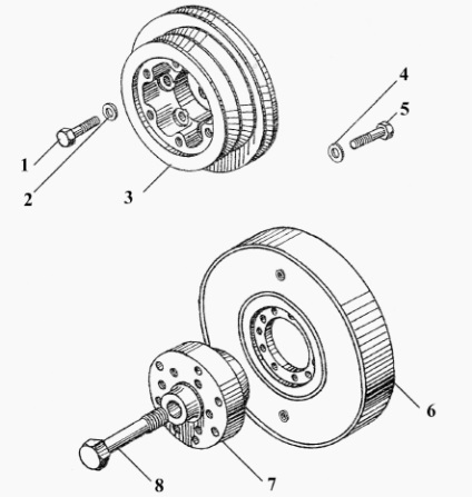 Demontarea motorului yamz-7511