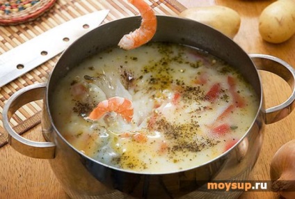 Rețetă pentru supă de cremă cu creveți - o farfurie delicioasă fără hassle