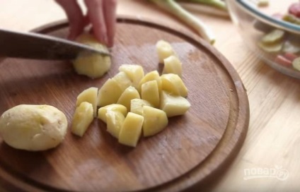 Salata - inimă - cu cartofi, ouă și roșii - rețetă pas cu pas cu fotografie