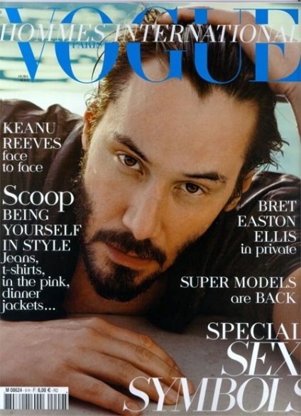 A legszembetűnőbb fotózásra Keanu Reeves - egy női magazinban