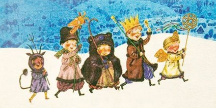 Schedrivky (schedrіvki) на руски и украински език, за деца (dityachі), забавни кратки песни
