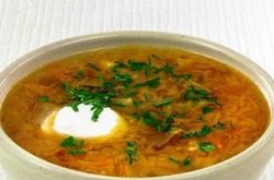 Супа от кисело зеле в multivarka - как да се готви вкусно