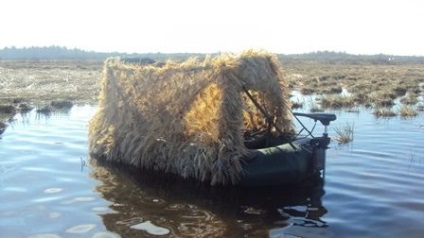 Скрадок для полювання на качок своїми руками