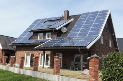 Panouri solare pentru casa - principiul acțiunii și varietății (85 fotografii)