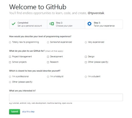 Crearea unui site pe github, un designer web tipic