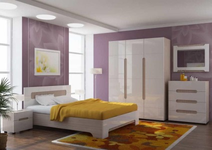 Pereți pentru dormitor foto angular în stil modern, diapozitive ieftin, mobilier modular pentru mici