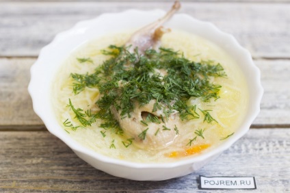 Supa din prepeliță - rețetă pas cu pas cu fotografie cum să gătești