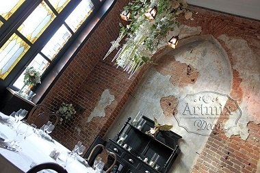 Esküvői elnökség Amrots étterem - Artmiks dekoráció