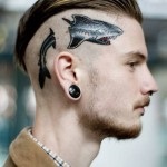 Tatuaj pe cap pentru băieți și fete, fotografie, schițe pe tatuajul capului