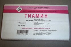 Thiamine - instrucțiuni de utilizare, doze, indicații