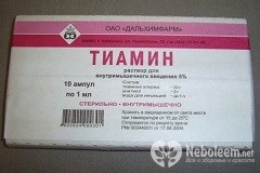 Thiamine - instrucțiuni pentru utilizarea unei soluții în fiole, recenzii, preț