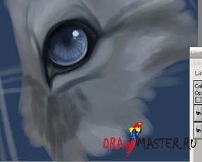 Уроци по рисуване - бои реалистичен животински очи