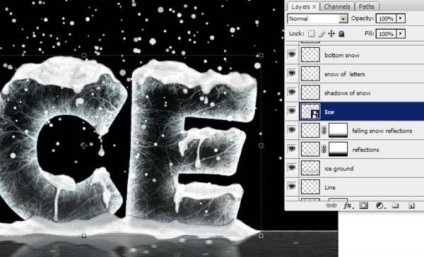 Lesson efect photoshop glazură, efect text de gheață - un pic despre tot