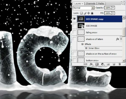 Lesson efect photoshop glazură, efect text de gheață - un pic despre tot